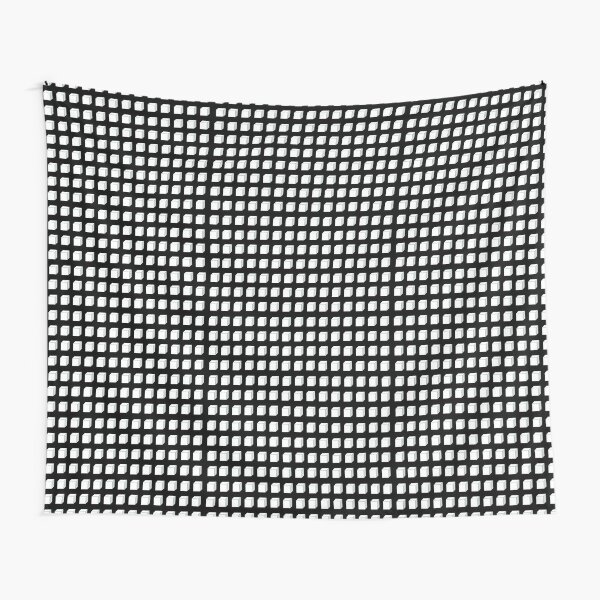 Black and White Cube  Tapestry
