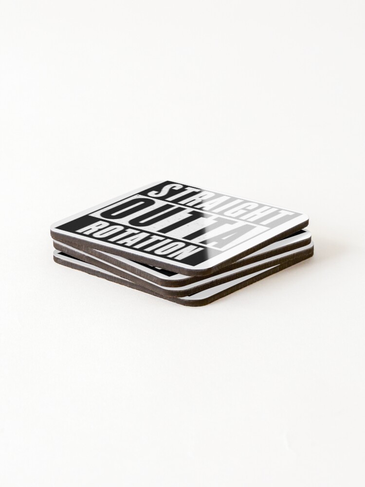 Thumbnail 4 of 5, Coasters (Set of 4), Straight Outta Rotation designed and sold by ProtagonistTees.