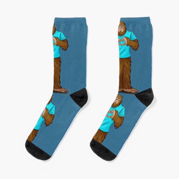 Bigfoot with love Socks