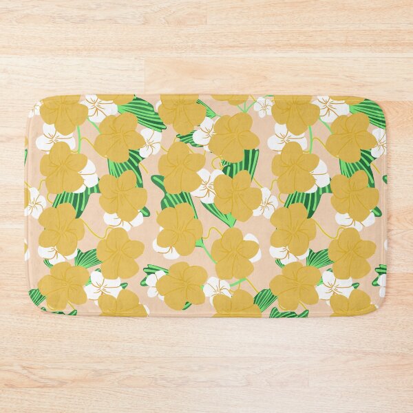 Item preview, Golden Flowers With Leaves And Pink Background designed and sold by SofiaSava01.