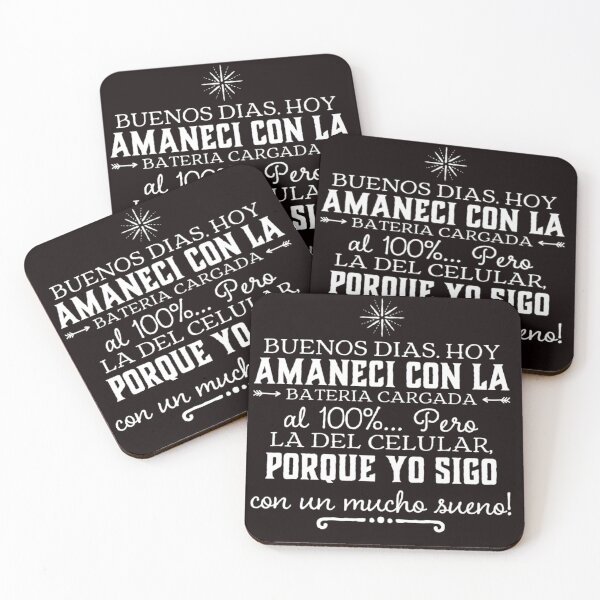 Item preview, Buenos dias. Hoy amaneci con la bateria cargada al 100%.. designed and sold by Elena's Shop.