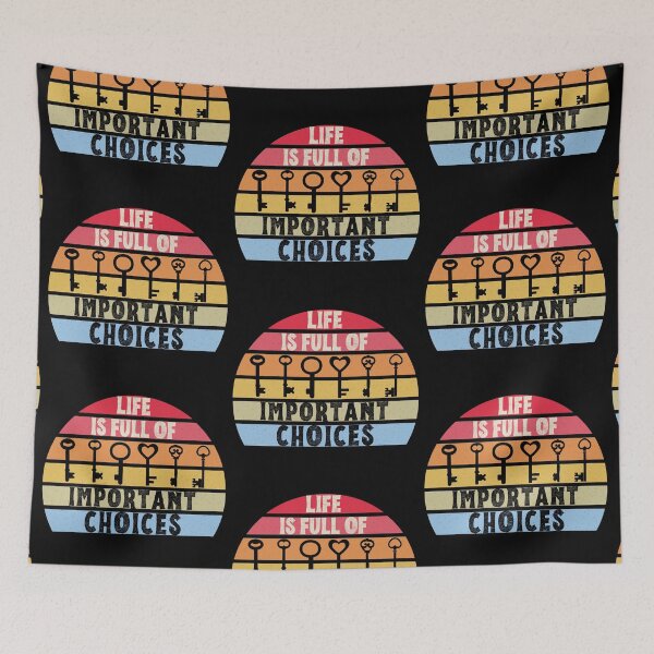 Item preview, Life is full of Important Choices, Vintage Sunset Design designed and sold by AmazingEcraft.
