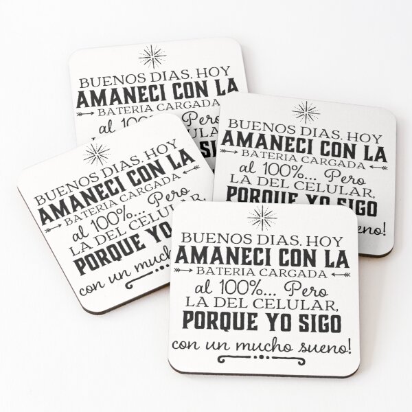 Item preview, Buenos dias. Hoy amaneci con la bateria cargada al 100%.. designed and sold by Elena's Shop.