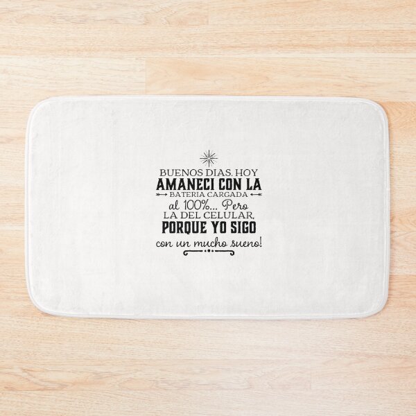Item preview, Buenos dias. Hoy amaneci con la bateria cargada al 100%.. designed and sold by Elena's Shop.