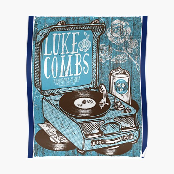 Luke Combs Chicago Posters | Redbubble