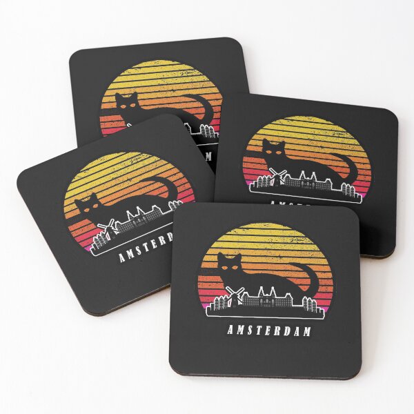 Artikelvorschau, Amsterdam Skyline Cat Newyear entworfen und verkauft von Snootstore.
