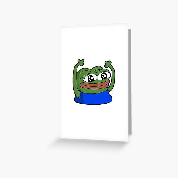 PeepoHappy Twitch Emote Greeting Card