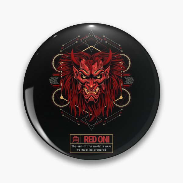 Item preview, Red Oni - Japanese Icons designed and sold by ManiaTeec.