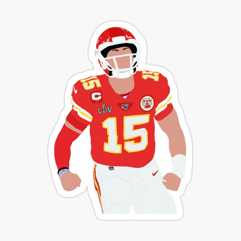 Patrick Mahomes Football Paper Poster Chiefs 2 - Patrick Mahomes - Sticker