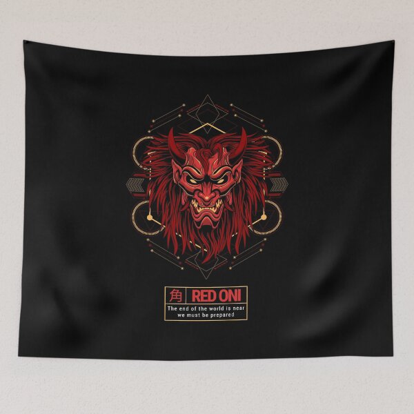 Item preview, Red Oni - Japanese Icons designed and sold by ManiaTeec.