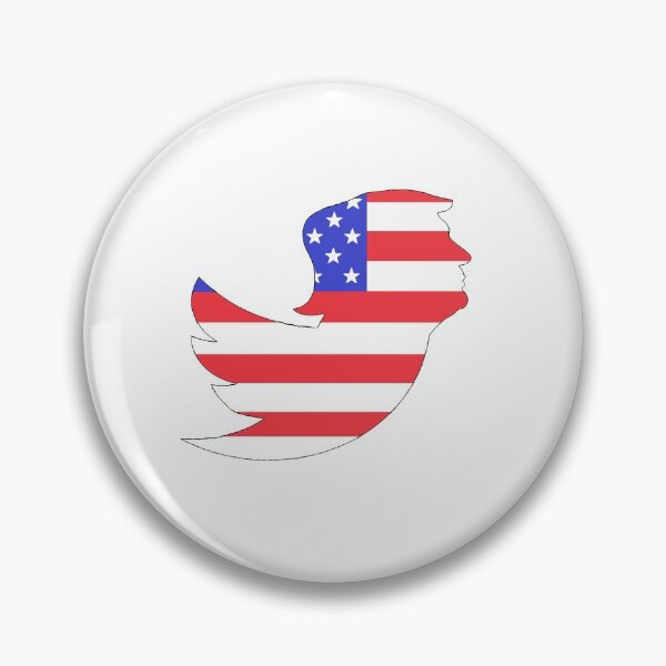 Item preview, trump twitter bird american flag designed and sold by DevMetal.
