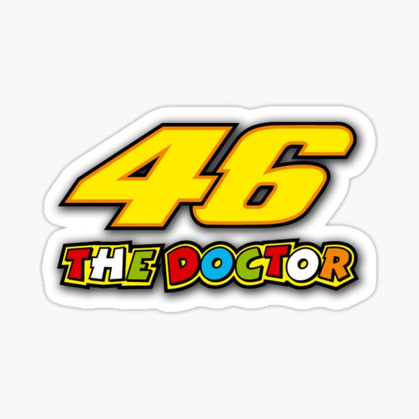 Valentino Rossi VR|46 Herzschlag Logo Aufkleber in 20×3 cm Neon Gelb NEU !!! 