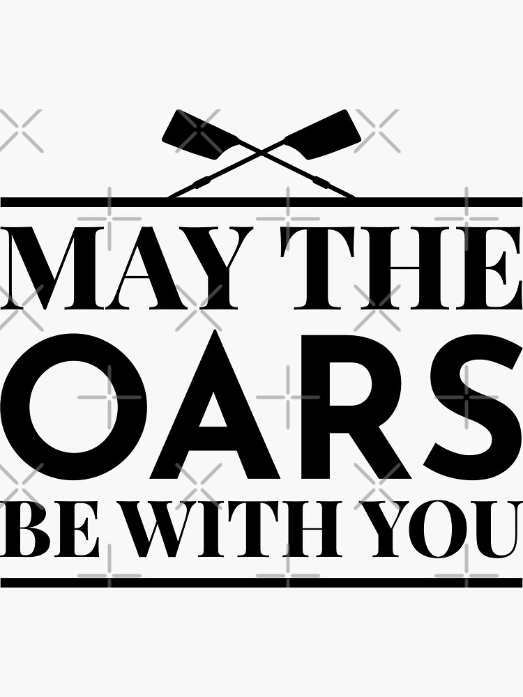 "Crew Rowing Row Team Boat Oar Rower Funny Saying Gift" Sticker by