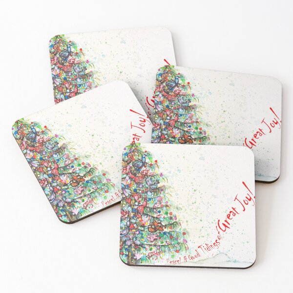 Item preview, Gretchen Ann's Tree of Christmas Watercolor Joy designed and sold by gretchenann.