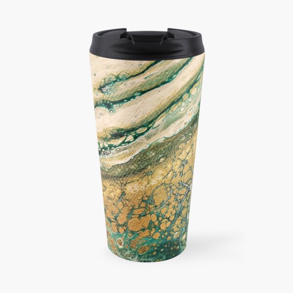 Emerald Gold Elements Travel Mug