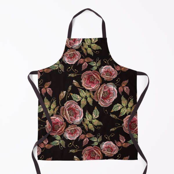 Item preview, Embroidery wild roses seamless pattern designed and sold by matrioshka.