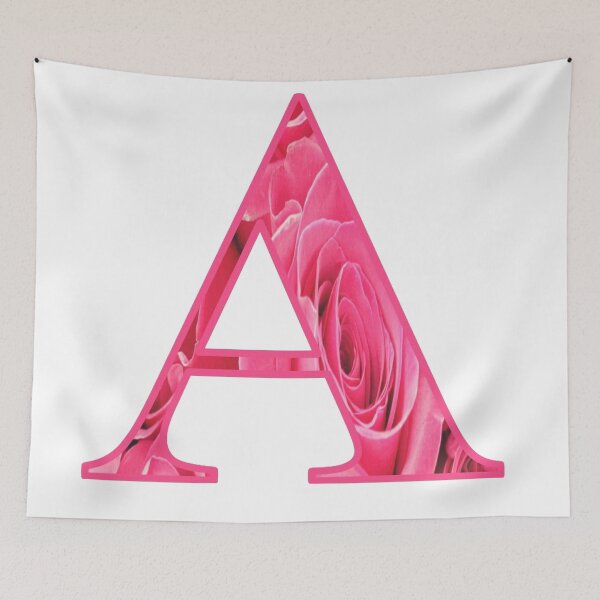 Item preview, Alphabet Monogram Pink Roses-Letter A designed and sold by loveoceanair.