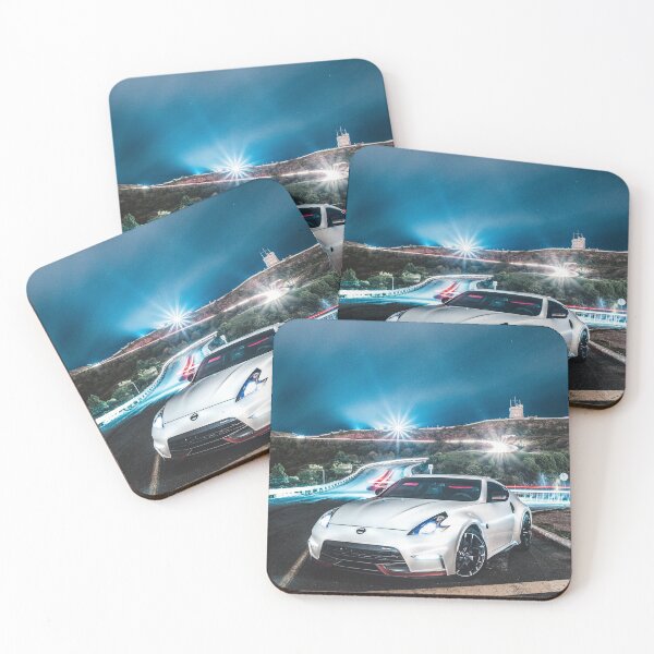Item preview, white 370z nismo parked with light streaks designed and sold by erikallen920.