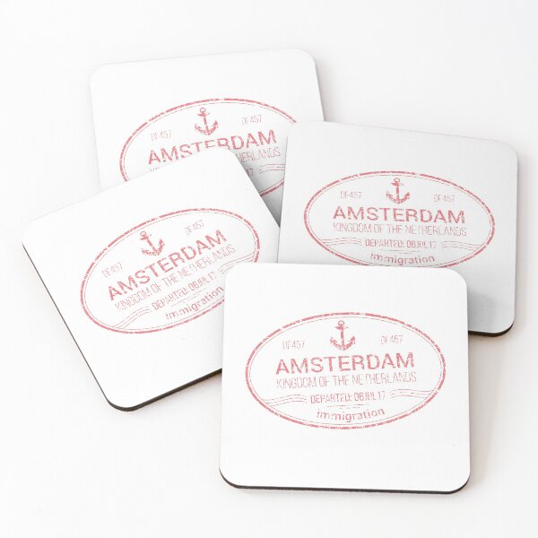 Item preview, Amsterdam Immigration Stamp designed and sold by SunnyDesignsCo.