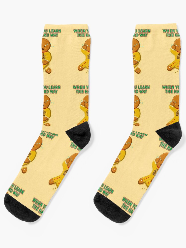 Jiu Jitsu Christmas - Ginger bread man leg lock - BJJ gift | Socks