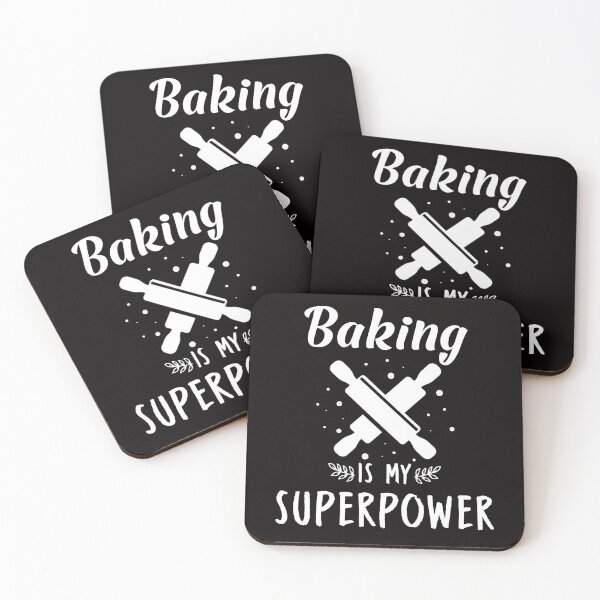 Artikelvorschau, Backen ist meine Supermacht, lustiges Bäckergeschenk, Geschenk für Bäcker, lustiges Kochgeschenk, Geschenk für Back- und Kochliebhaber entworfen und verkauft von Majesticoo.