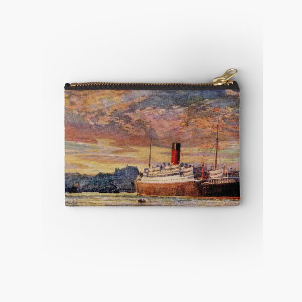 Item preview, Vintage Cunard Line RMS Antonia arriving Quebec designed and sold by aapshop.