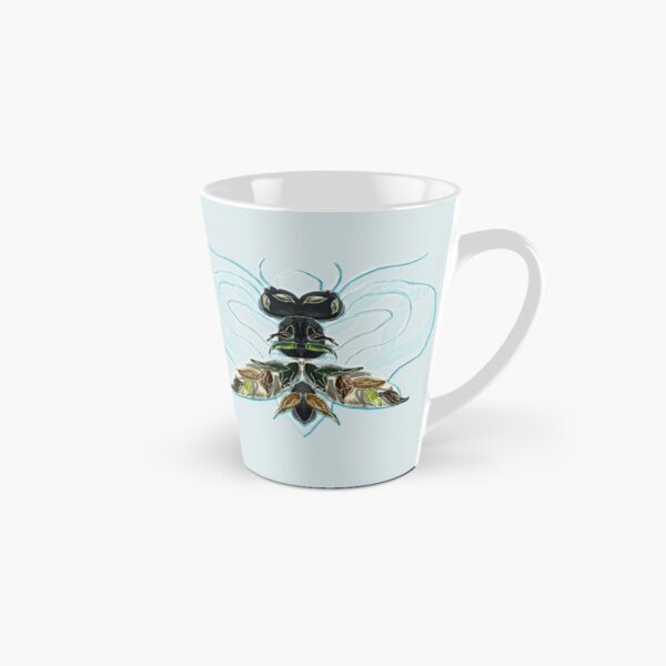 Cute alien insect - on light blue Tall Mug