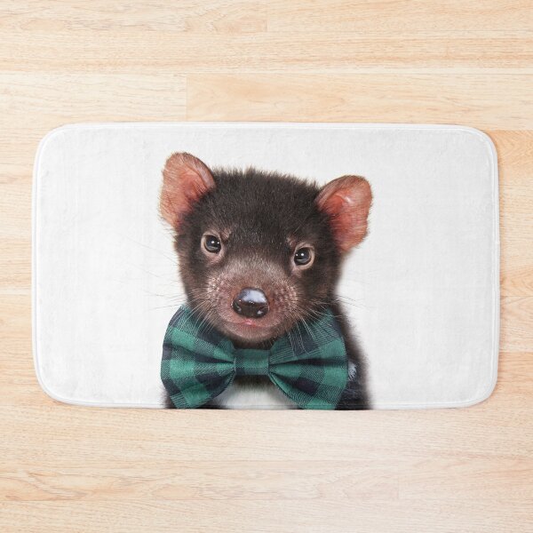 Item preview, Baby Tasmanian Devil With Bow Tie, Baby Animals Art Print by Synplus designed and sold by synplus.