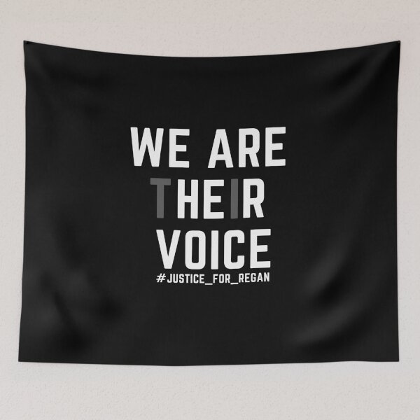 Item preview, Justice for Regan Russell protest We are her voice animal rights designed and sold by BrokeHustler.