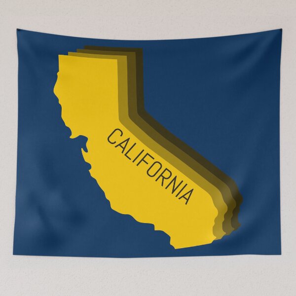 Item preview, California Map designed and sold by Yeaha.