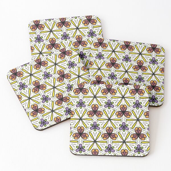 Item preview, Purple Orange and Yellow Flowers designed and sold by Himdesigns.