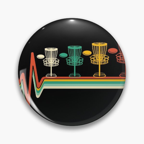 Item preview, Vintage Disc Golf Retro Heartbeat Gift Disc Golf designed and sold by Jumbodeals.
