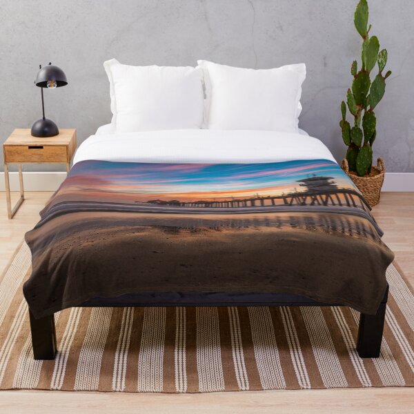 Item preview, Huntington Beach Pier in Southern California at sunset designed and sold by SvetlanaSF.