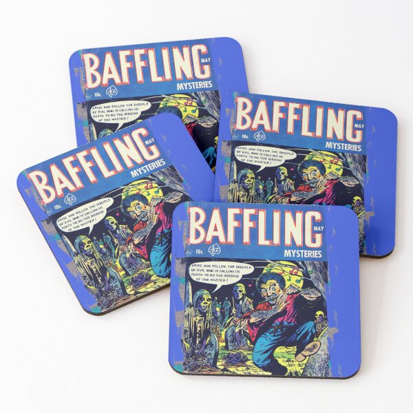 Item preview, Baffling Mysteries Metal Print designed and sold by Swooncake Press.