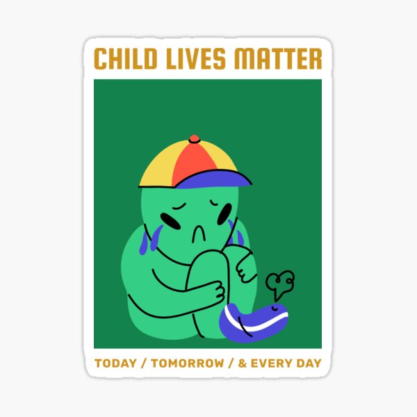 Child Lives Matter Against Pedophiles Sticker