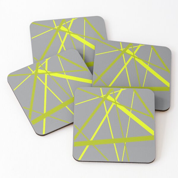Item preview, Chaotic Yellow Lines Stripe Pattern Retro Style designed and sold by taiche.
