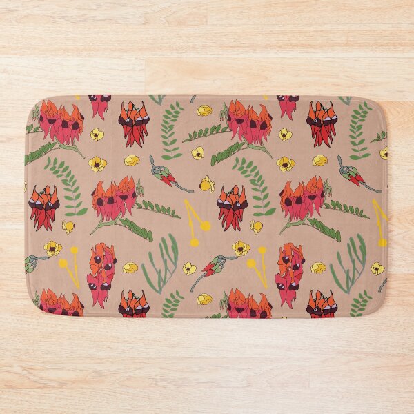 Item preview, Sturt Desert Pea Wildflower Pattern designed and sold by Honey Myrtle Studio.