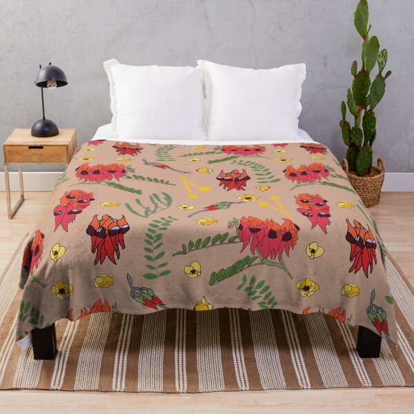 Item preview, Sturt Desert Pea Wildflower Pattern designed and sold by Honey Myrtle Studio.