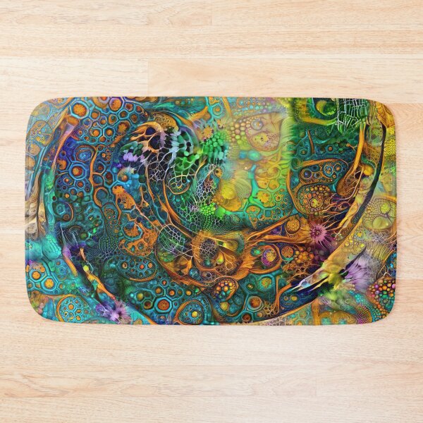 Item preview, Deepdream floral fractalize space abstraction designed and sold by blackhalt.