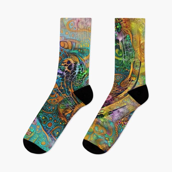 Item preview, Deepdream floral fractalize space abstraction designed and sold by blackhalt.