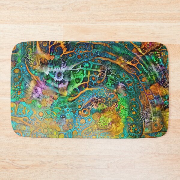 Item preview, Deepdream floral fractalize space abstraction designed and sold by blackhalt.