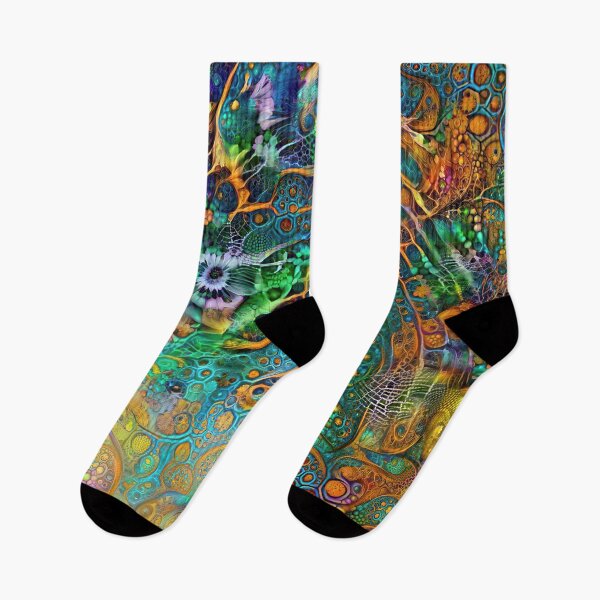 Item preview, Deepdream floral fractalize space abstraction designed and sold by blackhalt.