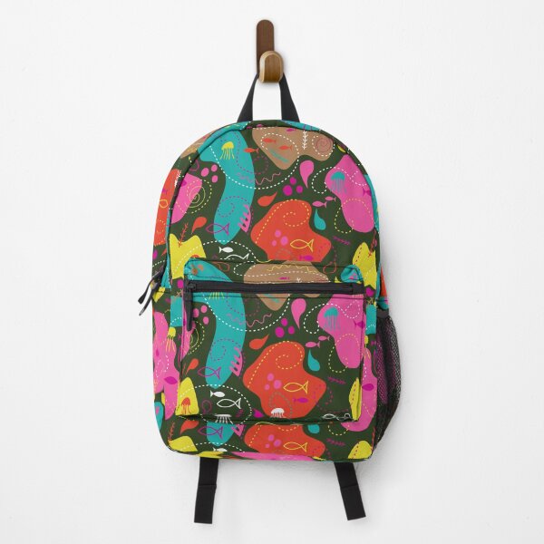 Item preview, Bold Colorful Abstract with Fish designed and sold by pugmom4.