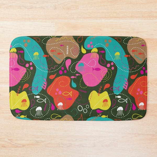 Item preview, Bold Colorful Abstract with Fish designed and sold by pugmom4.