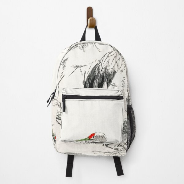 Item preview, japanese crane and bamboo illustration 43380616631 designed and sold by Bird-Lore.