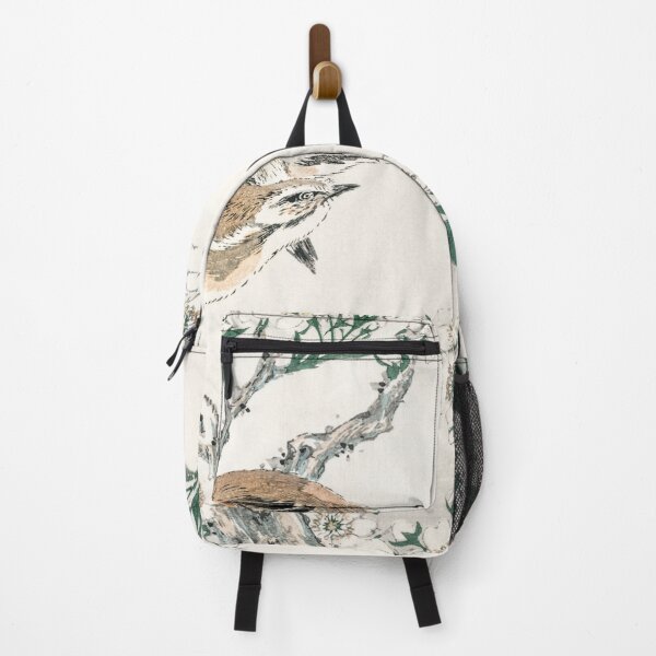 Item preview, japanese meadow bunting and pear flower illustration 41572315000 designed and sold by Bird-Lore.
