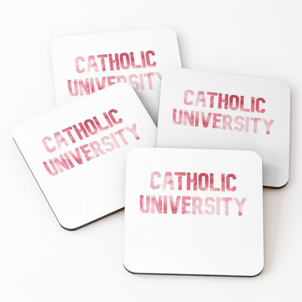 Item preview, Red w/ White Outline Trippy Catholic University of America Design designed and sold by kerryperegrine.