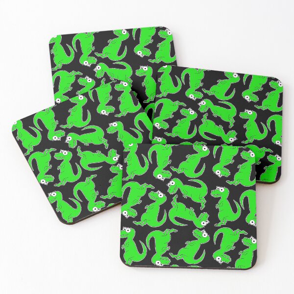 Item preview, Cute T-Rex multi directional print - on black designed and sold by Adrienne Body.
