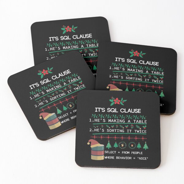 Item preview, SQL Clause Christmas, beautiful gift for developer, programmer designed and sold by yusufdehbi.