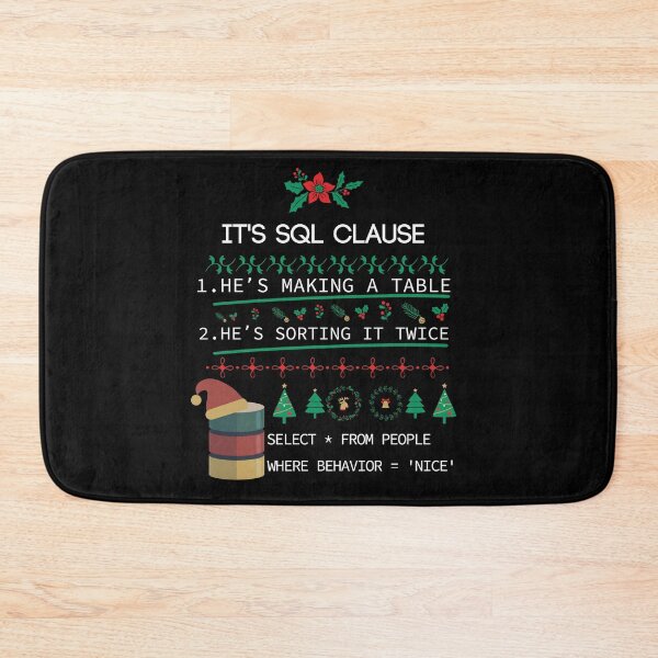 Item preview, SQL Clause Christmas, beautiful gift for developer, programmer designed and sold by yusufdehbi.